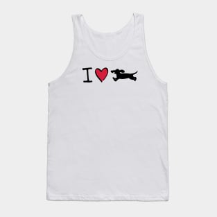 I love Dachshund Tank Top